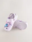Lilac Purple Marble Lilo & Stitch Clogs