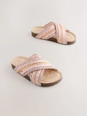 Crochet Slip On Corkbed Sandals