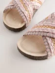 Pink Slip On Corkbed Sandals