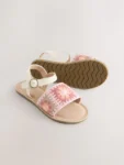 Pink Crochet Sandals
