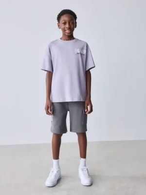 Baker by Ted Baker Oversized Graphic T-Shirt and Shorts Set