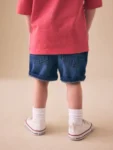 Dark Blue Denim Shorts