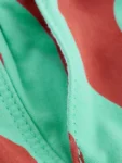 Red/Green Wavy Stripe Pull On Shorts
