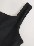 Baker by Ted Baker Drop Waist Cotton Mix Tiered Black Dress