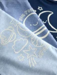 Blue Marl Short Pyjamas 3 Pack