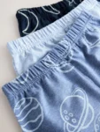 Blue Marl Short Pyjamas 3 Pack