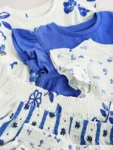 Blue floral Snuggle Short Pyjamas 3 Pack