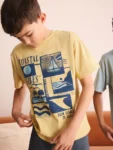 Blue/Yellow/Grey Surf Short Pyjamas 3 Pack