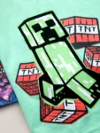 Green/Blue Minecraft Short Pyjamas 2 Pack