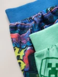 Green/Blue Minecraft Short Pyjamas 2 Pack