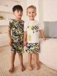 Black/White Batman Short Pyjamas 2 Pack