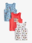 Paw Patrol 100% Cotton Vests 3 Pack