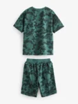 Blue/Grey/Green Camouflage Short Pyjamas 3 Pack