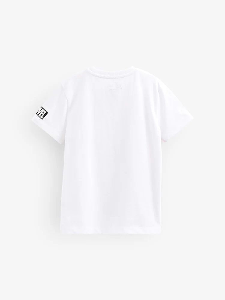 Spider-Man White Marvel Superhero Short Sleeve T-Shirt