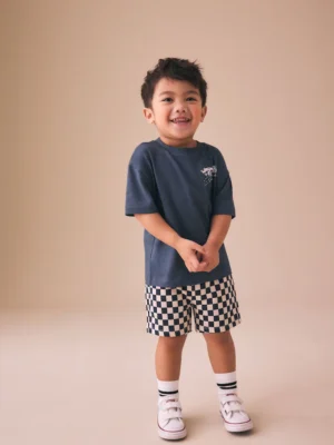 Blue Jersey Shorts