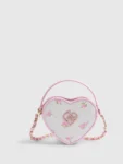 River Island Pink Ditsy Floral Heart Mini Cross-Body Bag
