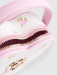 River Island Pink Ditsy Floral Heart Mini Cross-Body Bag