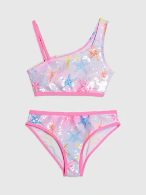 River Island Blue Sequin Starfish Bikini