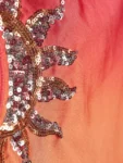 River Island Orange Ombre Sequin Sun Swimsuit
