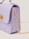 Monsoon Purple Rainbow Heart Satchel Bag