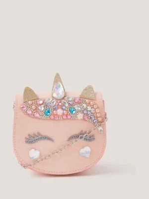 Monsoon Natural Embellished Unicorn Bag