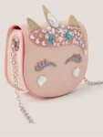 Monsoon Natural Embellished Unicorn Bag