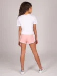 Pineapple Chalk White Logo Girls Dance Crop T-Shirt
