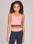 Pineapple Light Pink Tape Hem Midi Crop Top