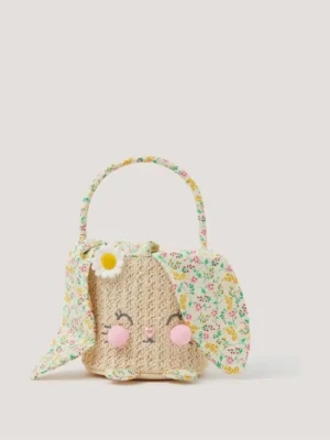 Monsoon Brown Flopsy Bunny Basket Bag