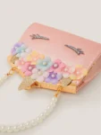 Monsoon Pink Flower Unicorn Clip Frame Bag