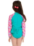 Character Blue PAW Patrol Skye Long Sleeve Floral Print Swimsuit