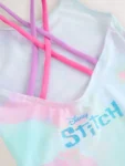Blue Stitch Double Strap Swimsuit