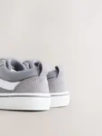 Grey Standard Fit (F) Touch Fastening Trainers