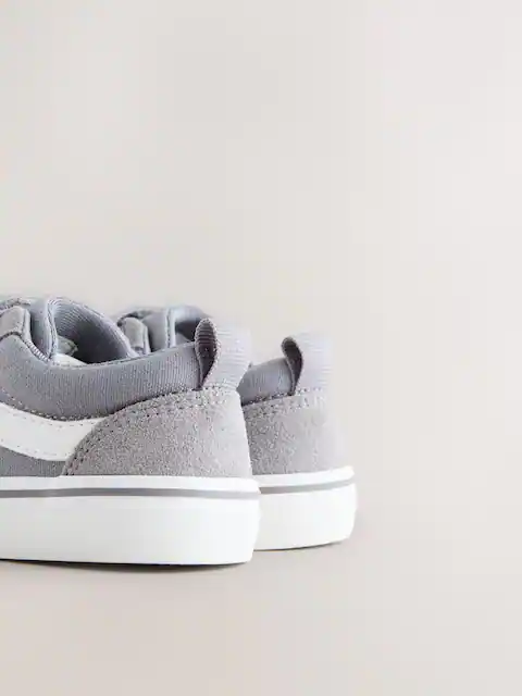 Grey Standard Fit (F) Touch Fastening Trainers