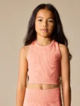 Coral Orange Sports Crop Top