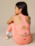 Coral Orange Sports Crop Top