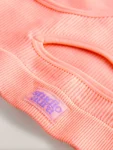Coral Orange Sports Crop Top