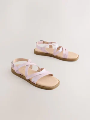 Pink Standard Fit (F) Strappy Sandals
