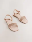 Rose Gold Occasion Sandals