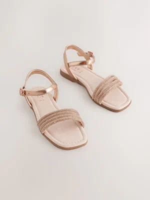 Rose Gold Occasion Sandals