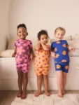 Blue/Orange Floral Short Pyjamas 3 Pack