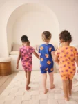 Blue/Orange Floral Short Pyjamas 3 Pack