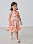 Baker by Ted Baker Fruit Print Cross-Back Tiered Multi Dress