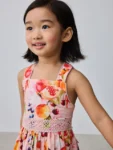 Baker by Ted Baker Fruit Print Cross-Back Tiered Multi Dress