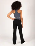 Pineapple Grey Tape Hem Midi Crop Top
