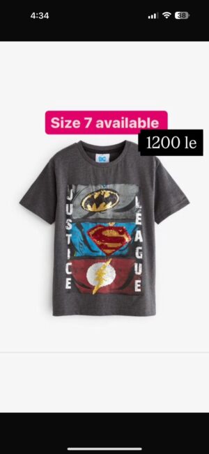Grey Superhero Boy T-shirt