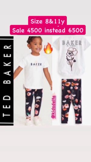 Kids' Floral Logo T-Shirt & Legging Set