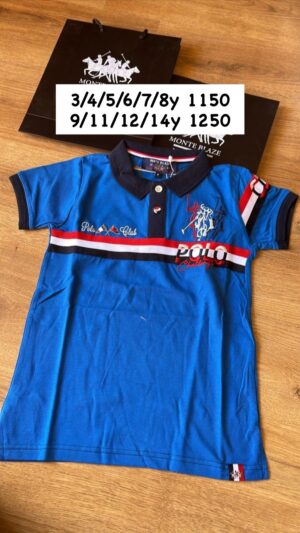 Monte Blaze Yele Club Kids Colorblock Polo Shirt