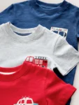 Red/Blue/Grey Emergency Vehicles Short Pyjamas 3 Pack