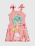 River Island Pink Under The Sea Swimsuit & Skirt Set